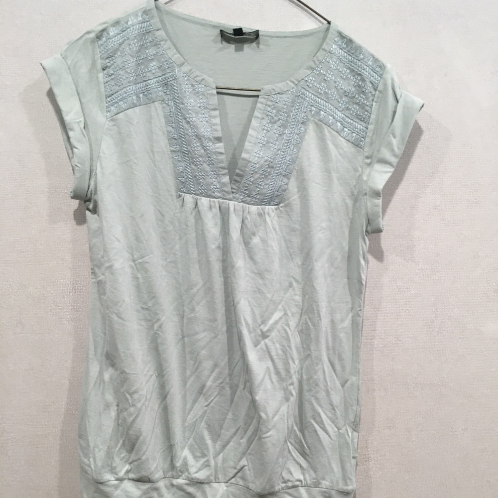 NWOT Massimo Dutti Capped-Sleeve Tee